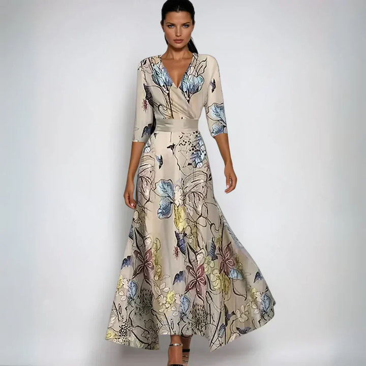 EMILIA | Elegant and Versatile Floral Dress