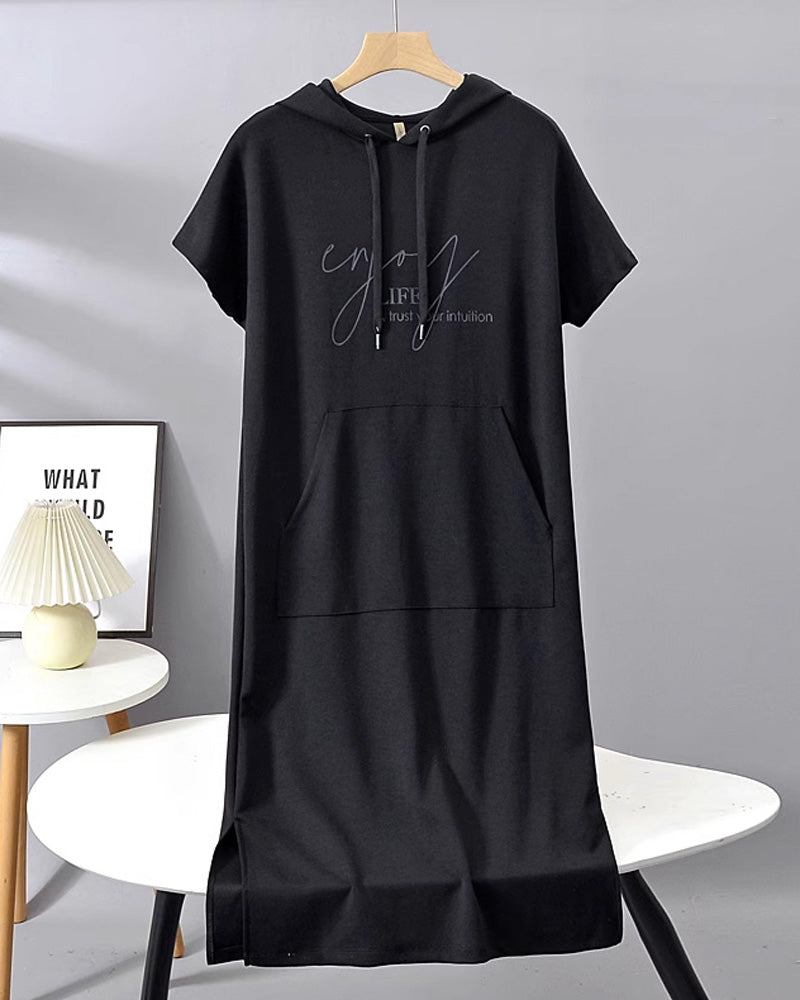 Britany | Casual Hoodie Midi Dress