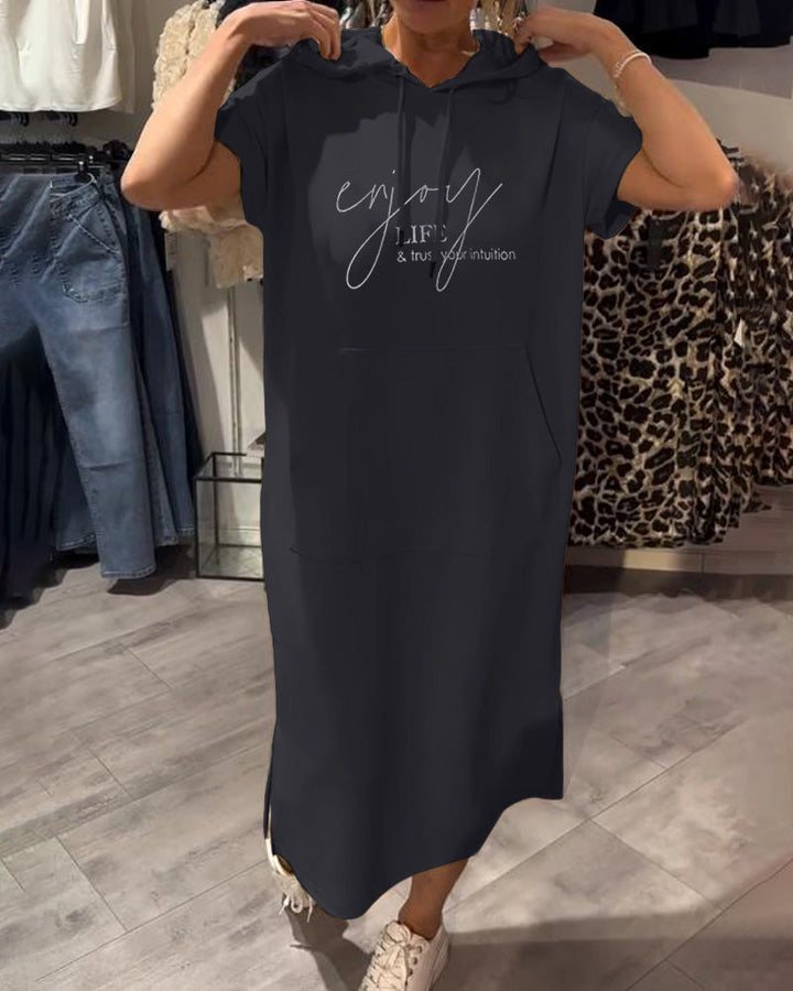 Britany | Casual Hoodie Midi Dress
