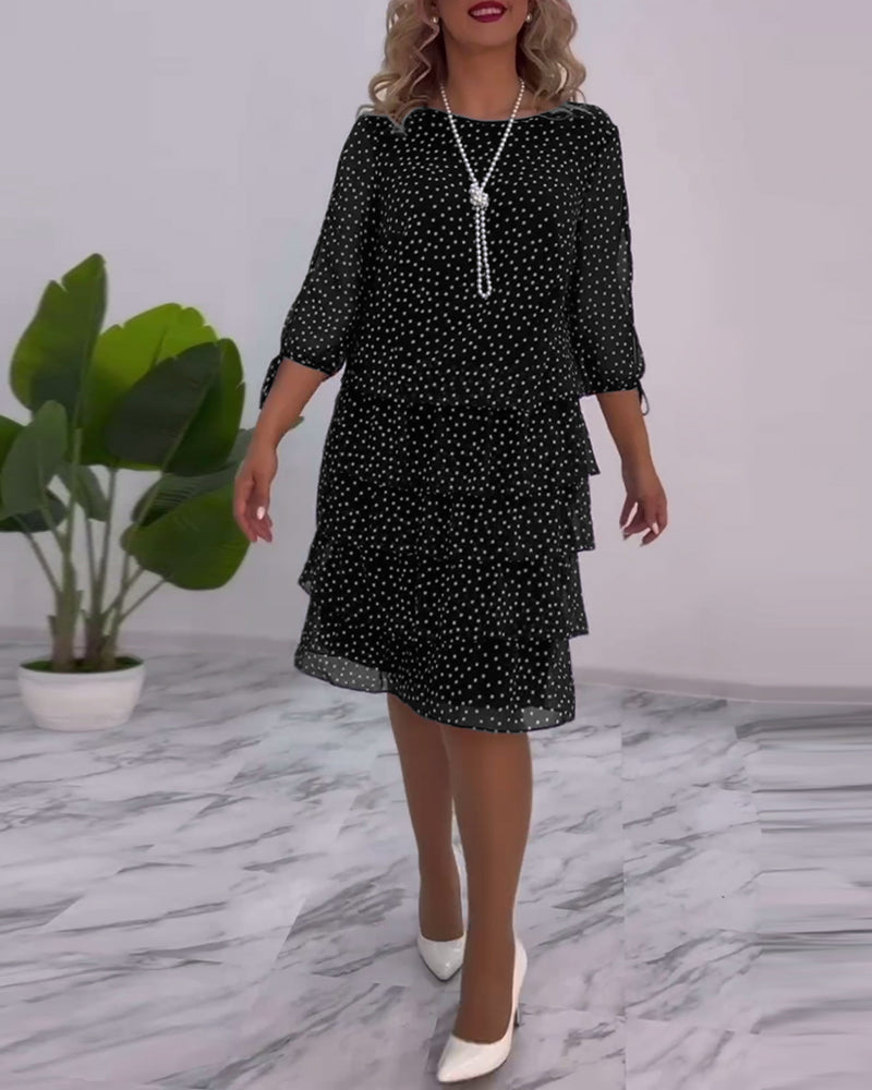 Tally | Polka Layered Mini Dress