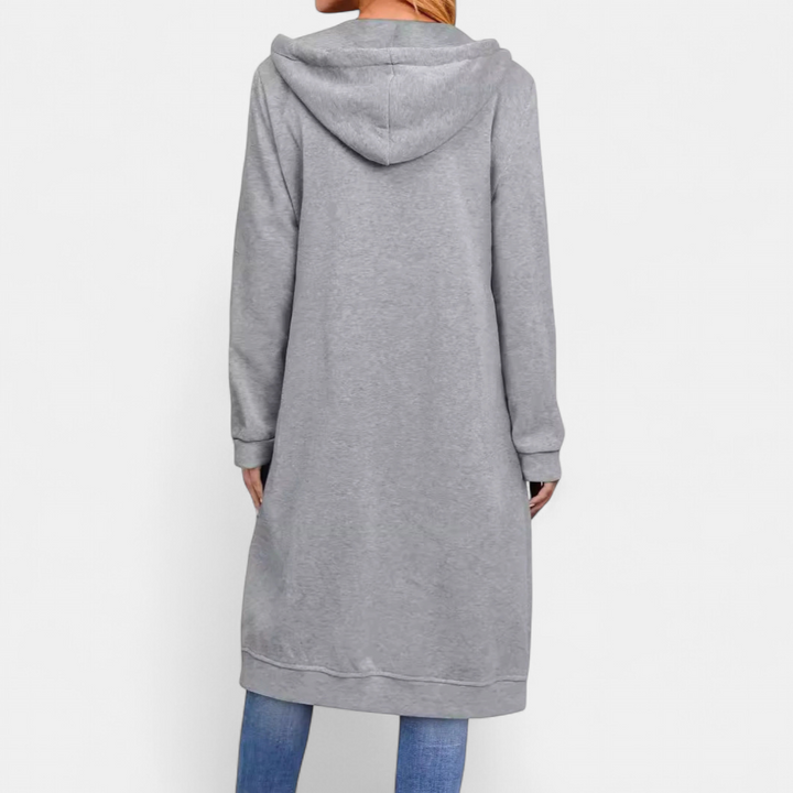 Brixley™ | Relaxed Zip-Up Longline Cardigan