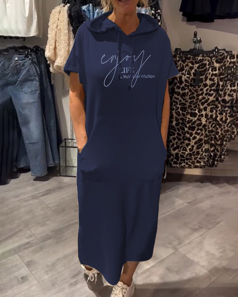 Britany | Casual Hoodie Midi Dress