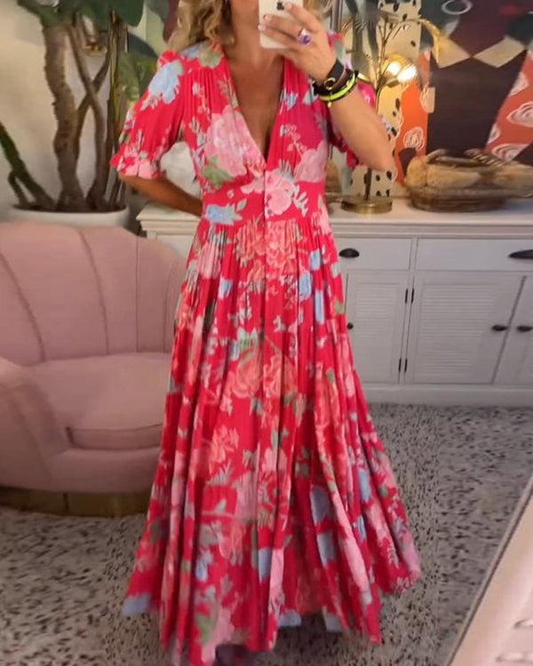 Anneliese | Vibrant Floral Maxi Dress