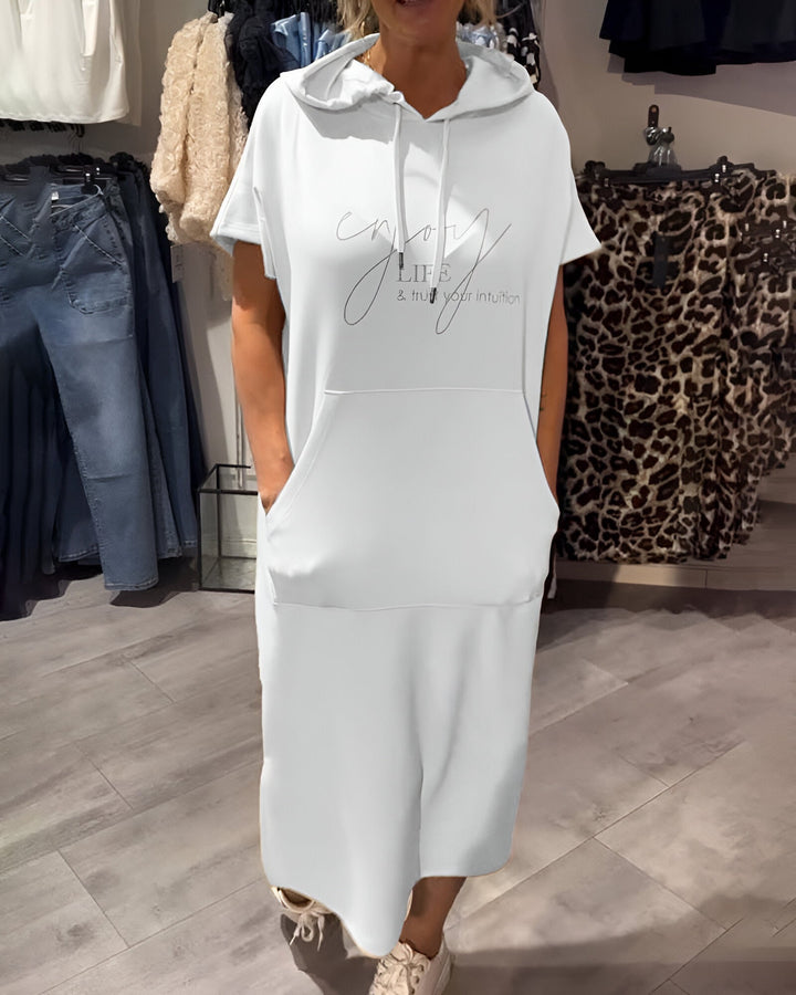 Britany | Casual Hoodie Midi Dress