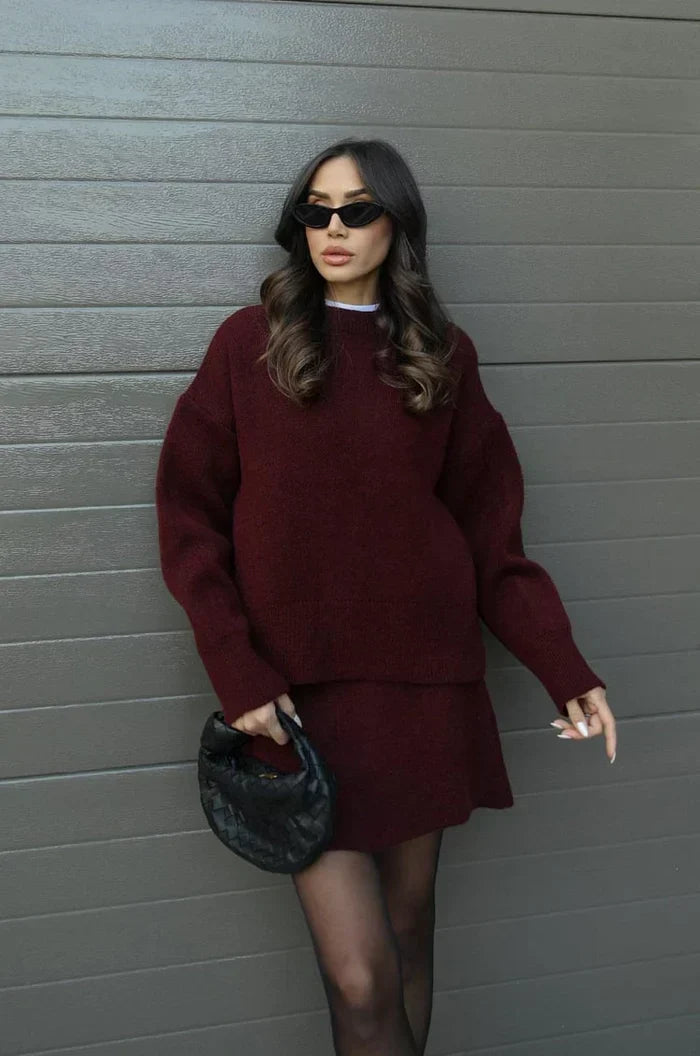 Beatrice | Cozy Sweater & Skirt Set
