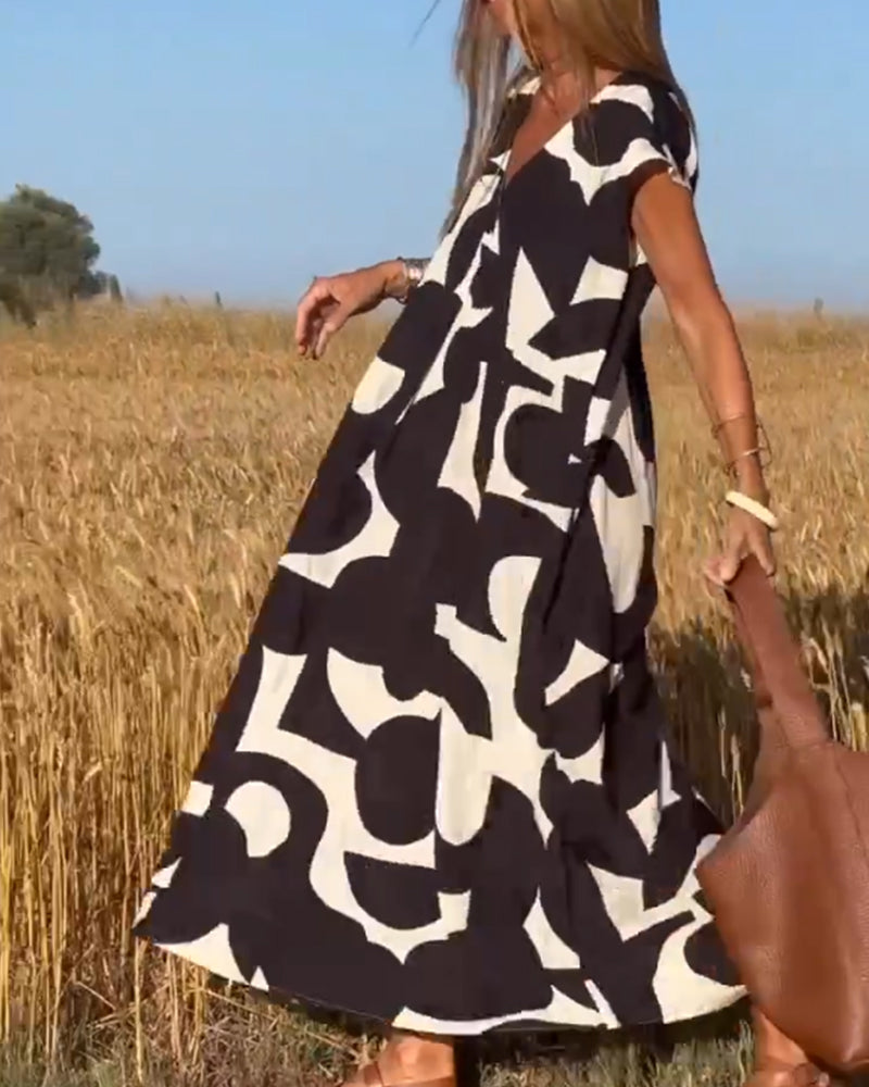 Adeline | Comfortable Abstract Dress