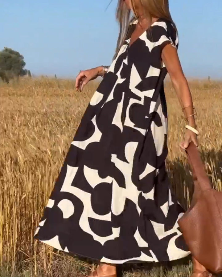 Adeline | Comfortable Abstract Dress