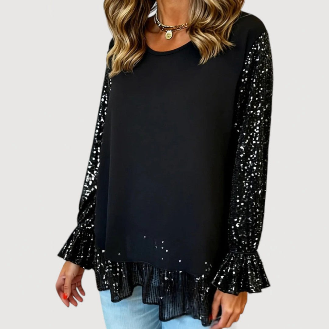 Lucinda | Elegant Sequin Blouse