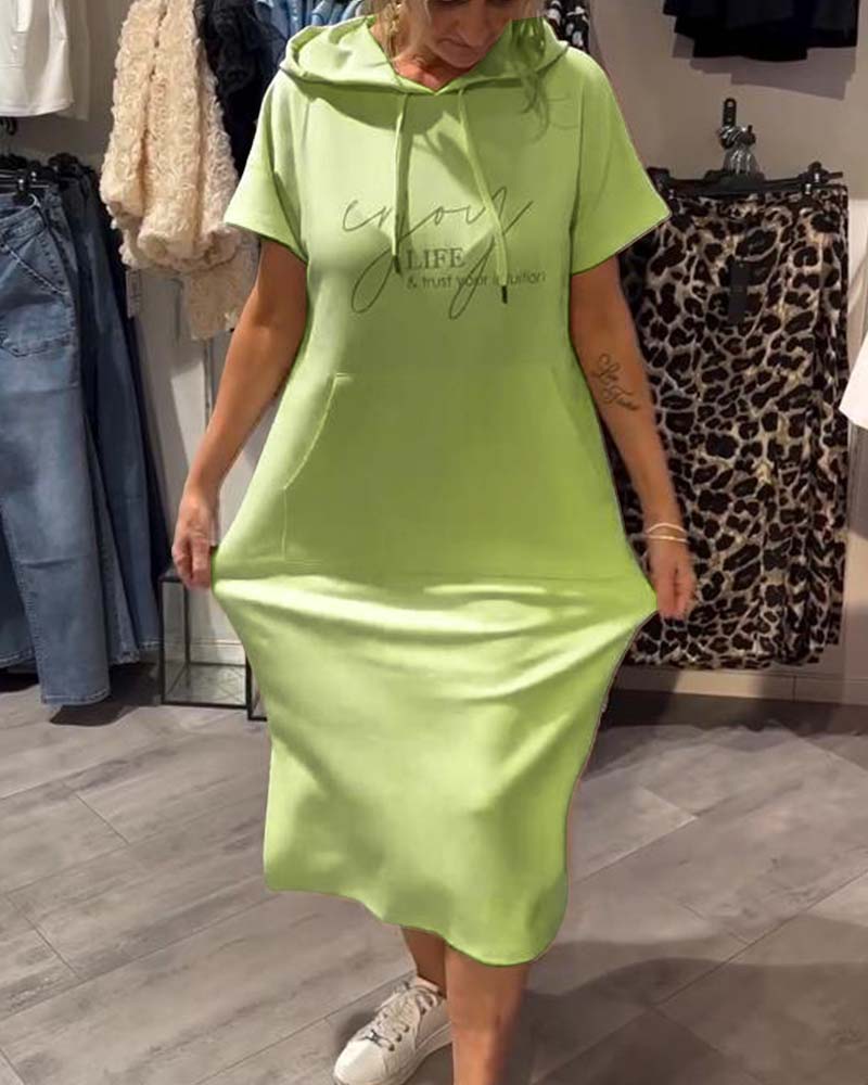 Britany | Casual Hoodie Midi Dress