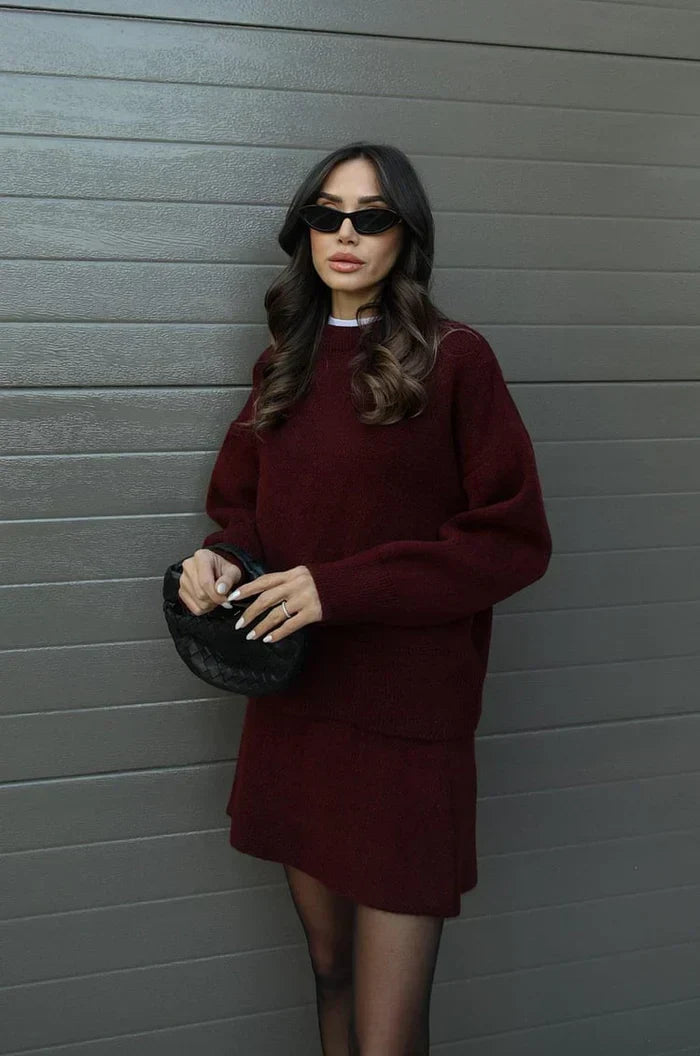 Beatrice | Cozy Sweater & Skirt Set