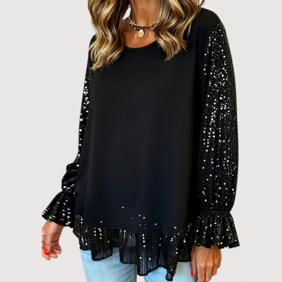 Lucinda | Elegant Sequin Blouse
