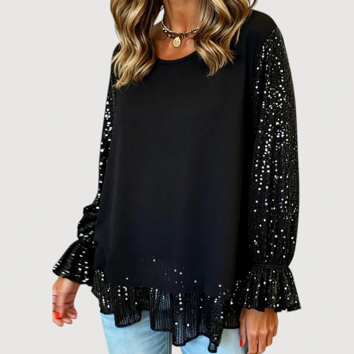 Lucinda | Elegant Sequin Blouse