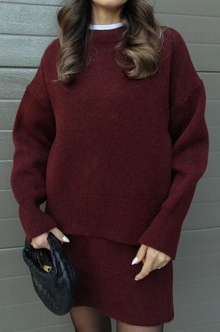 Beatrice | Cozy Sweater & Skirt Set
