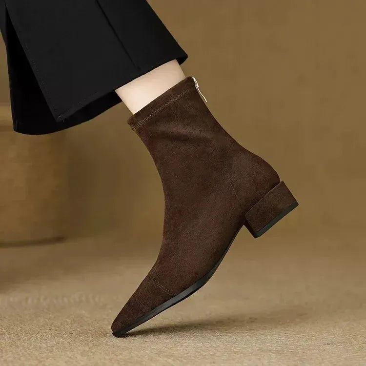 Delphine | Pointed-Toe Ankle Boots