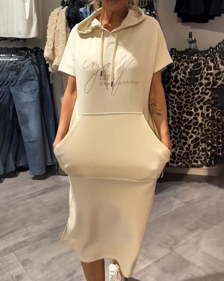 Britany | Casual Hoodie Midi Dress