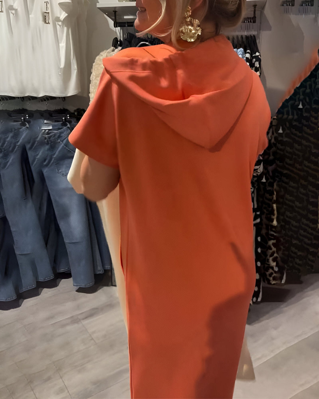 Britany | Casual Hoodie Midi Dress
