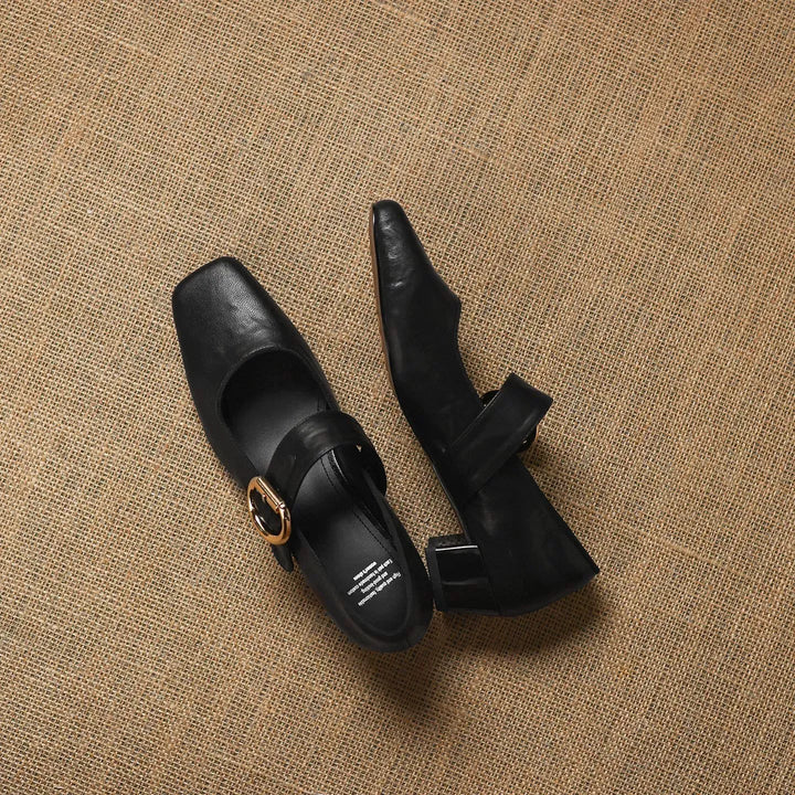 Vivi Genuine Leather Mary Jane Heels