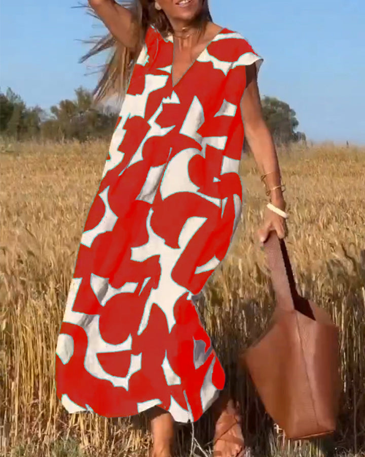 Adeline | Comfortable Abstract Dress