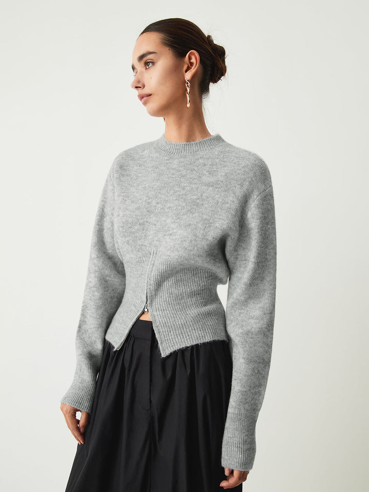 Half Zip Knit Sweater