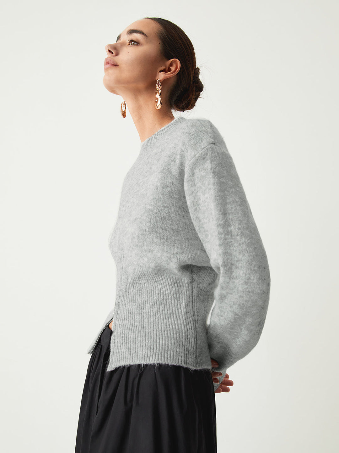 Half Zip Knit Sweater
