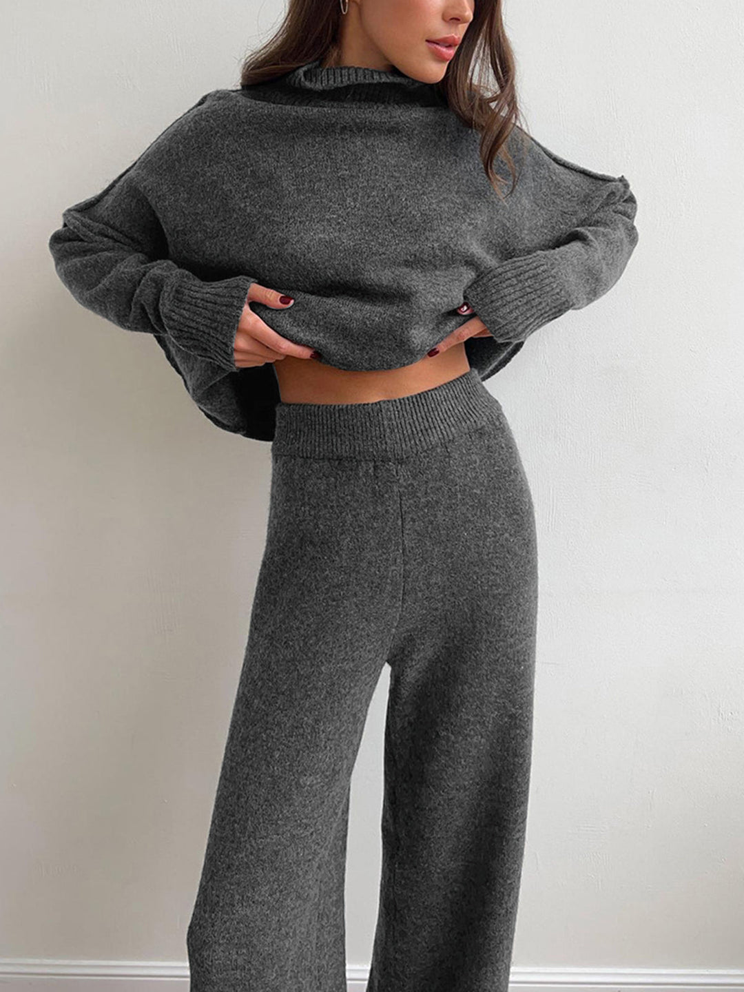 Soft Knit Turtleneck Lounge Set