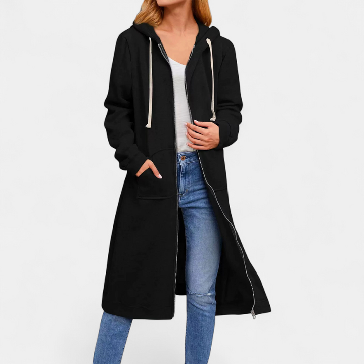 Brixley™ | Relaxed Zip-Up Longline Cardigan