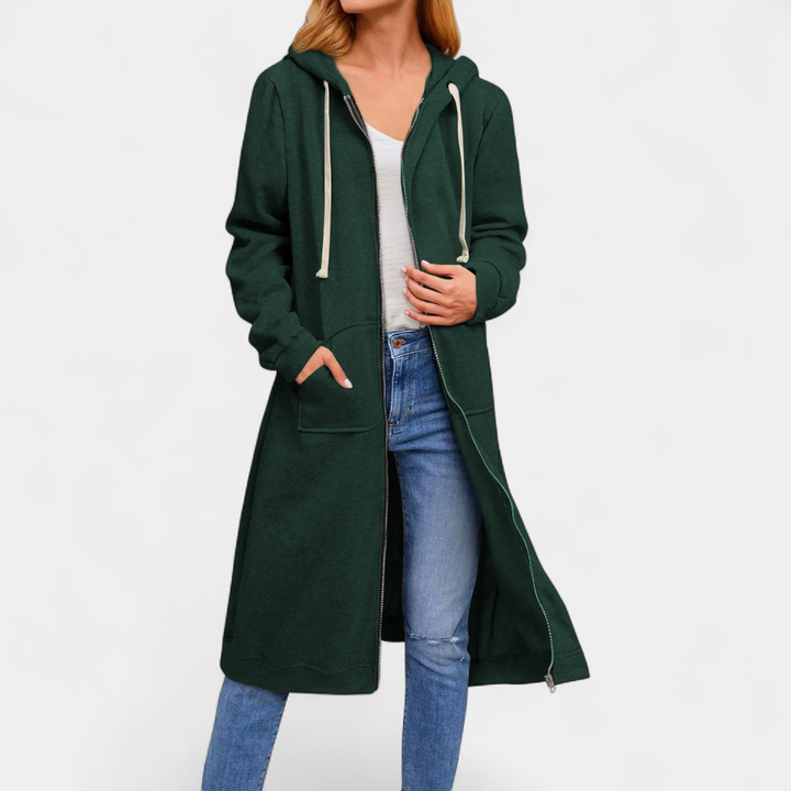 Brixley™ | Relaxed Zip-Up Longline Cardigan