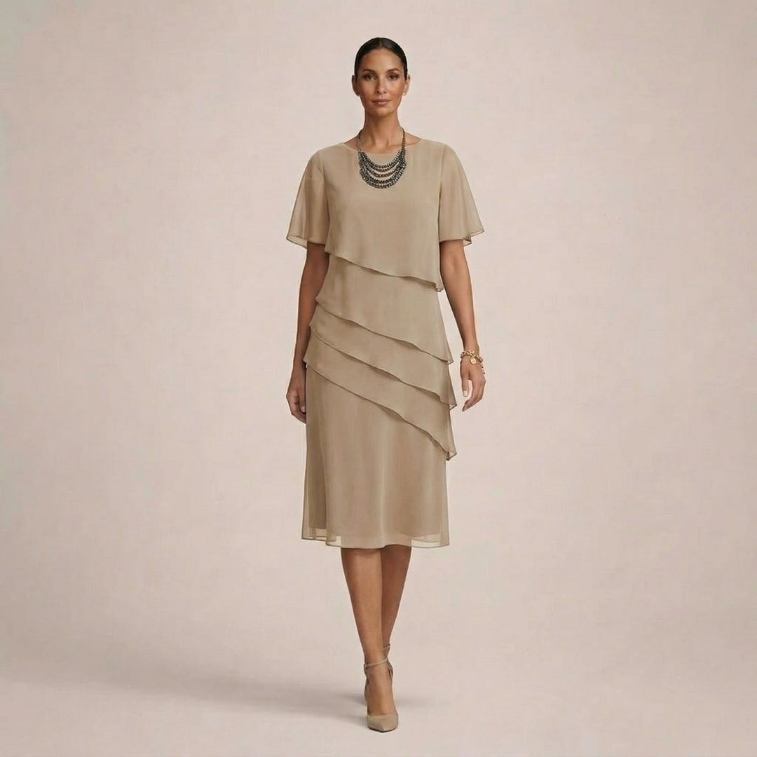 MARA | Elegant Ruffle Dress with Flattering Comfort