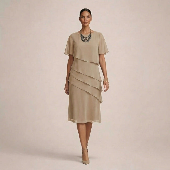 MARA | Elegant Ruffle Dress with Flattering Comfort