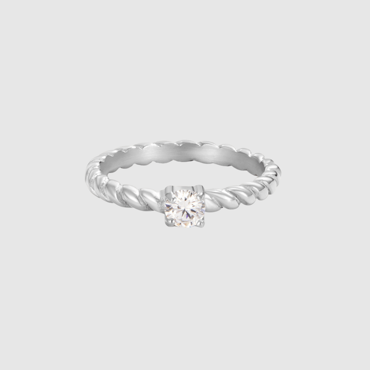 Talia | Twister Silver Ring