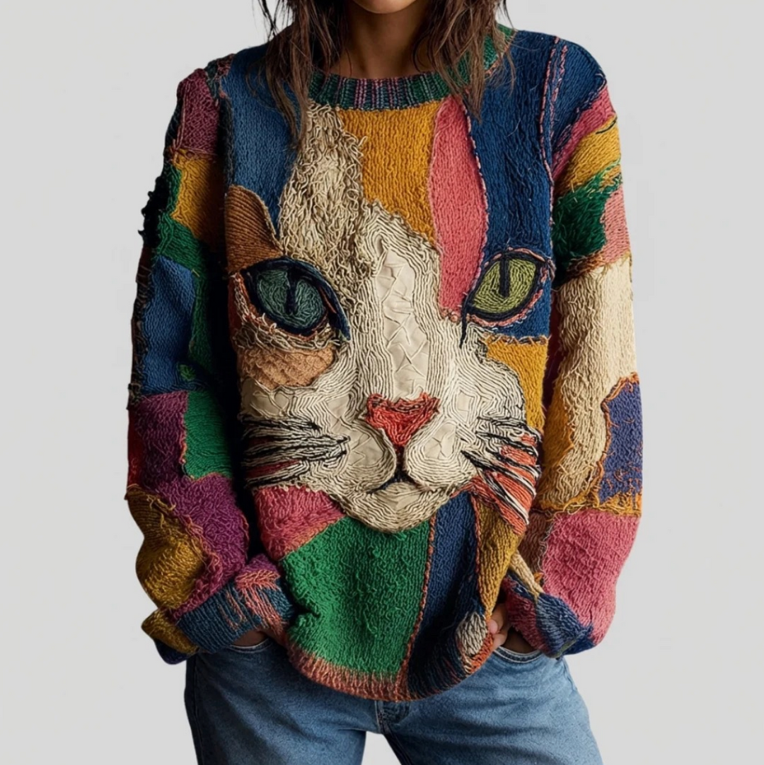 Zaira | Artistic Cat Statement Top
