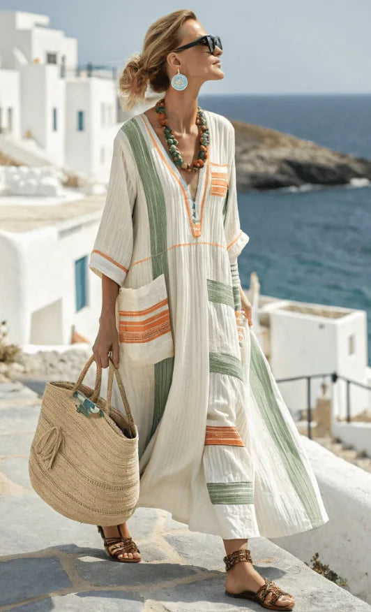 Vera™ Coastal flow Dress | Breezy Maxi for Warm Days