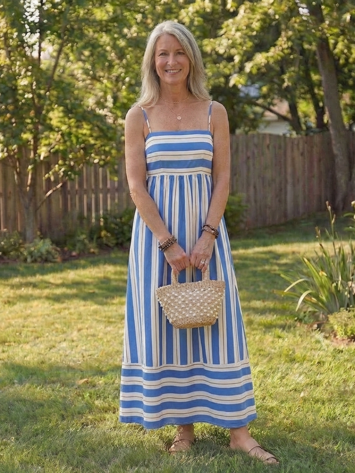 Oleana | Spaghetti Strap Maxi Dress