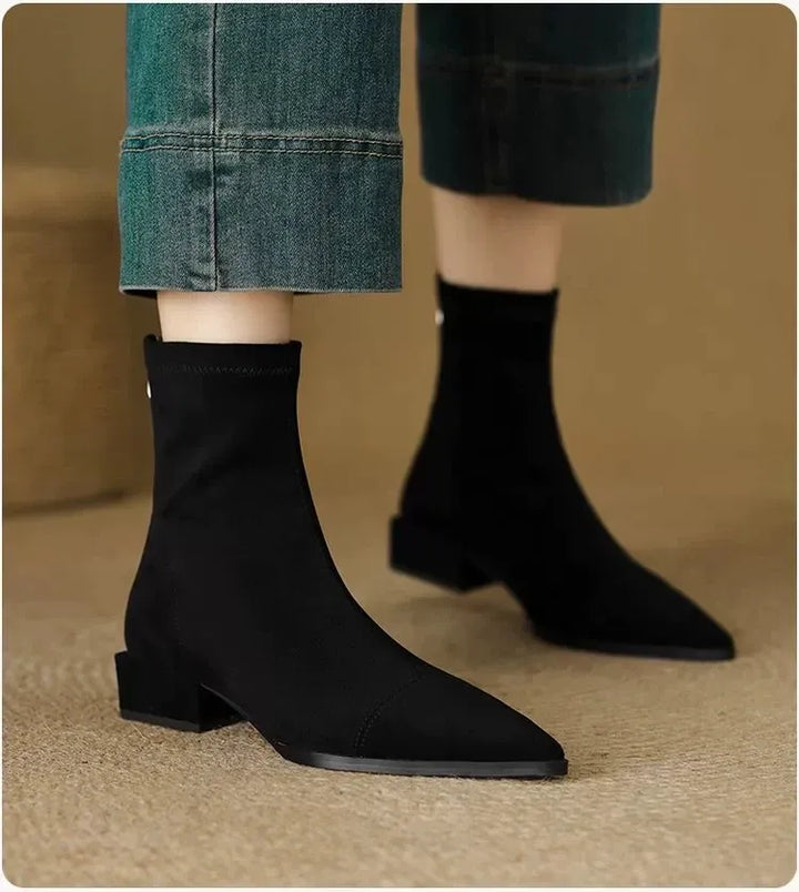 Delphine | Pointed-Toe Ankle Boots