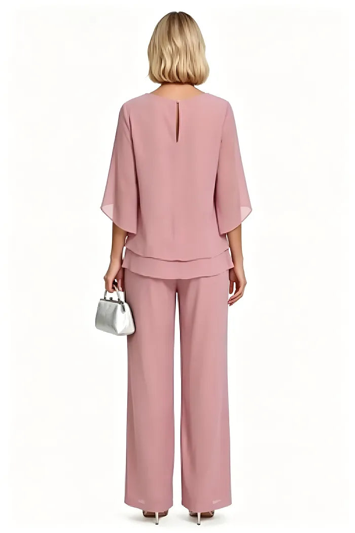 Sophisticated Loose-Fit Formal Pant Set