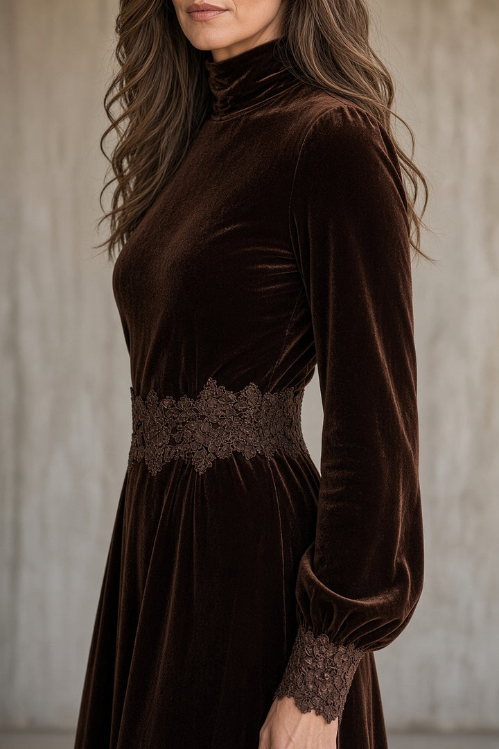 Monica™ | Lace-Trim Maxi Dress