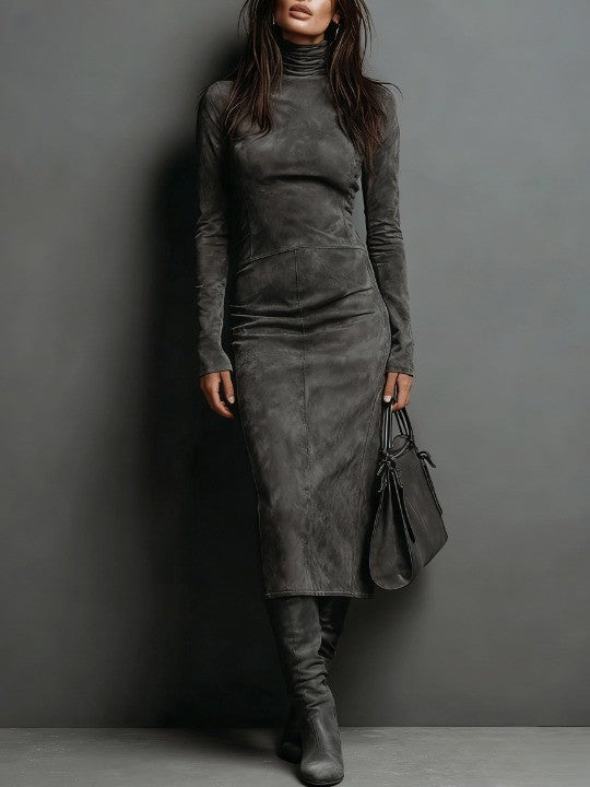 Mildred™ | Elegant High-Neck Maxi Dress