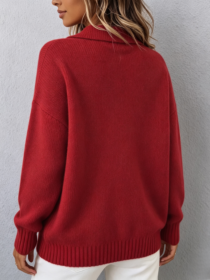 Marvelle | Chic Polo Knit Sweater