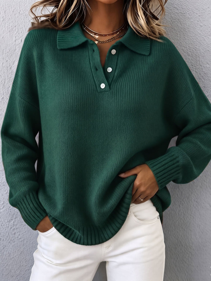 Marvelle | Chic Polo Knit Sweater