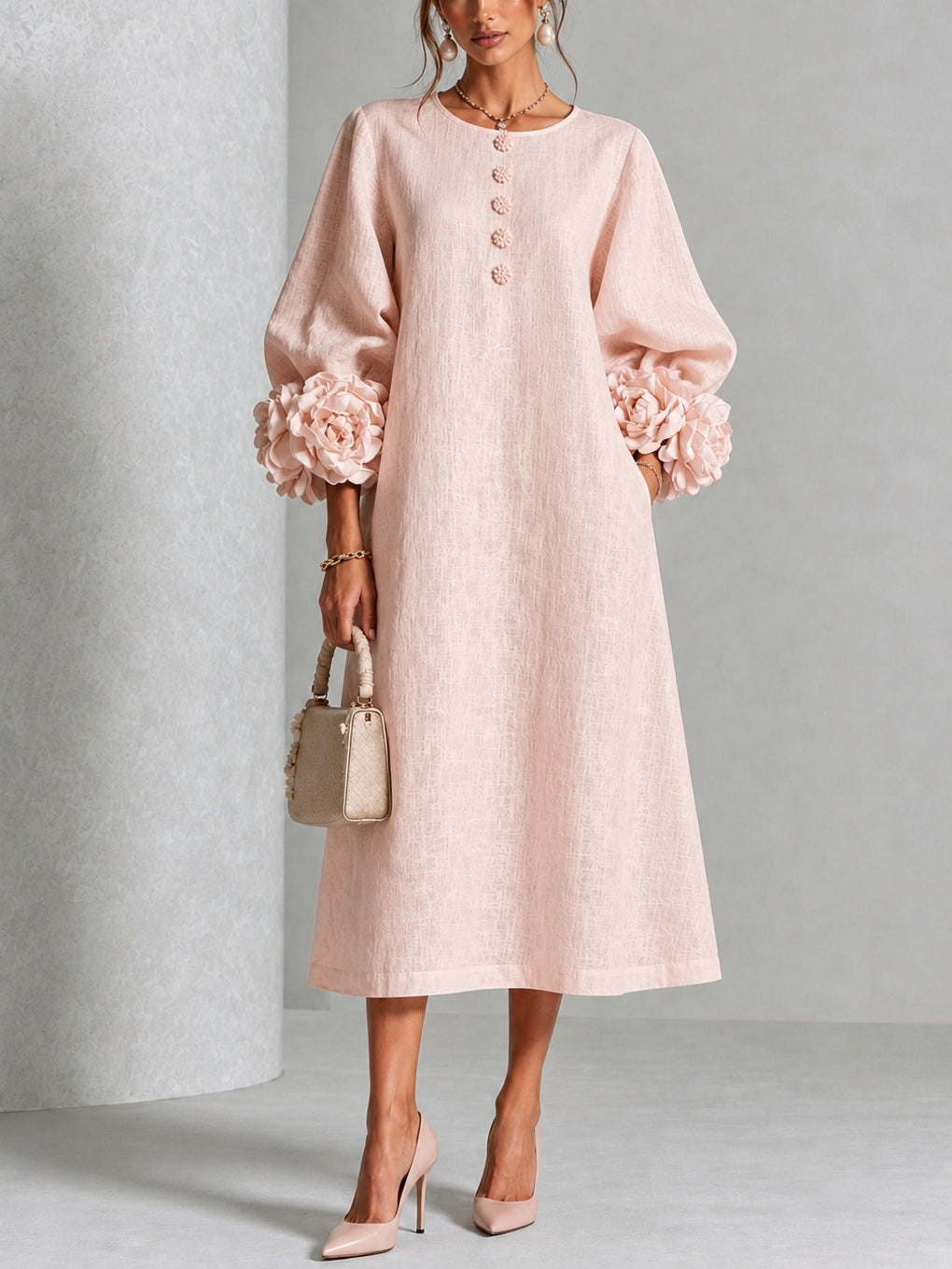The Sybil Petal Midi Dress