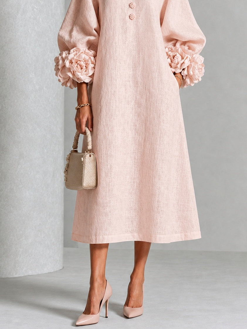 The Sybil Petal Midi Dress