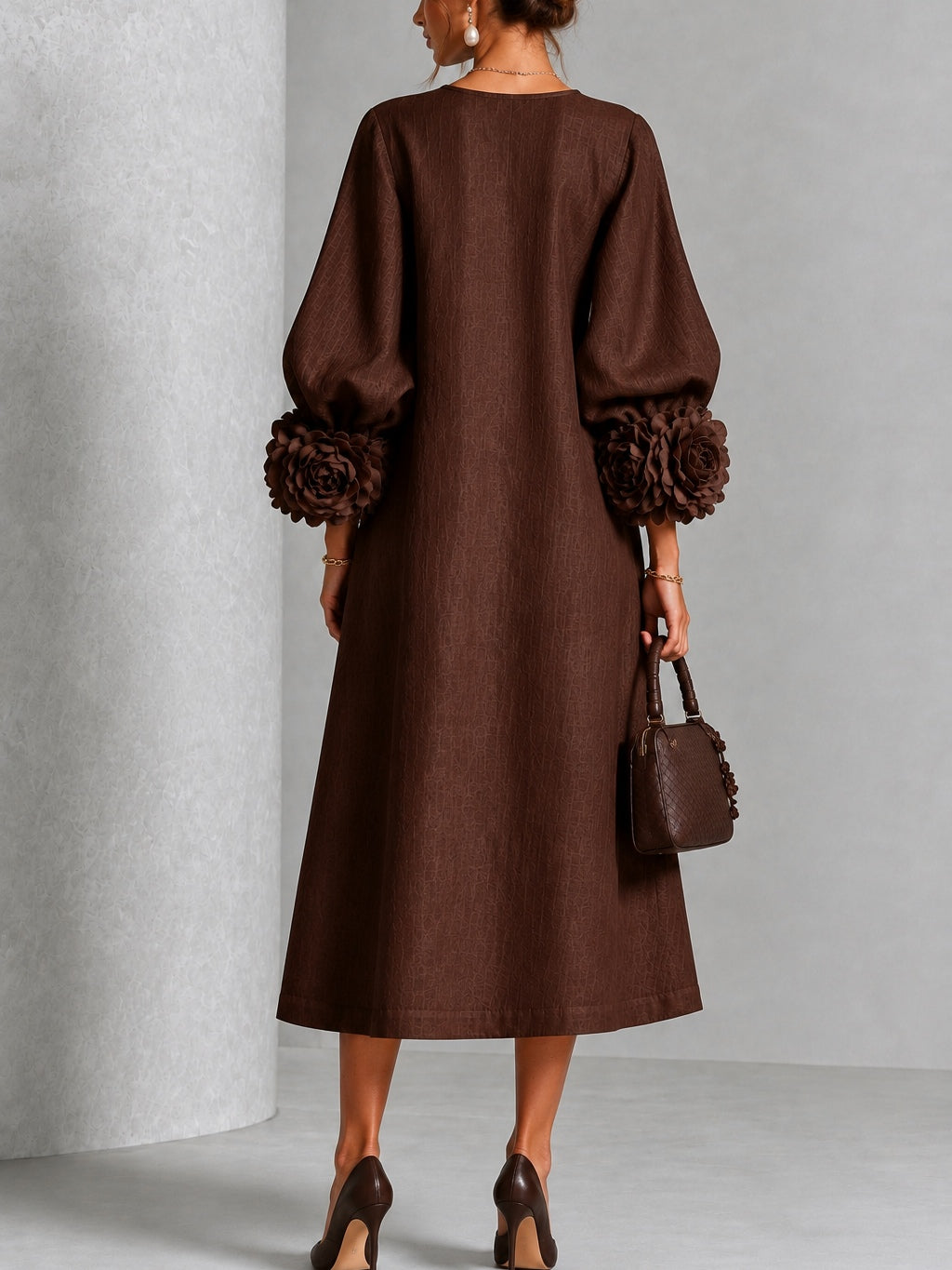 The Sybil Petal Midi Dress