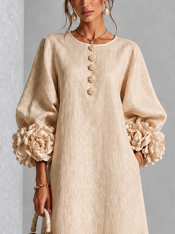The Sybil Petal Midi Dress