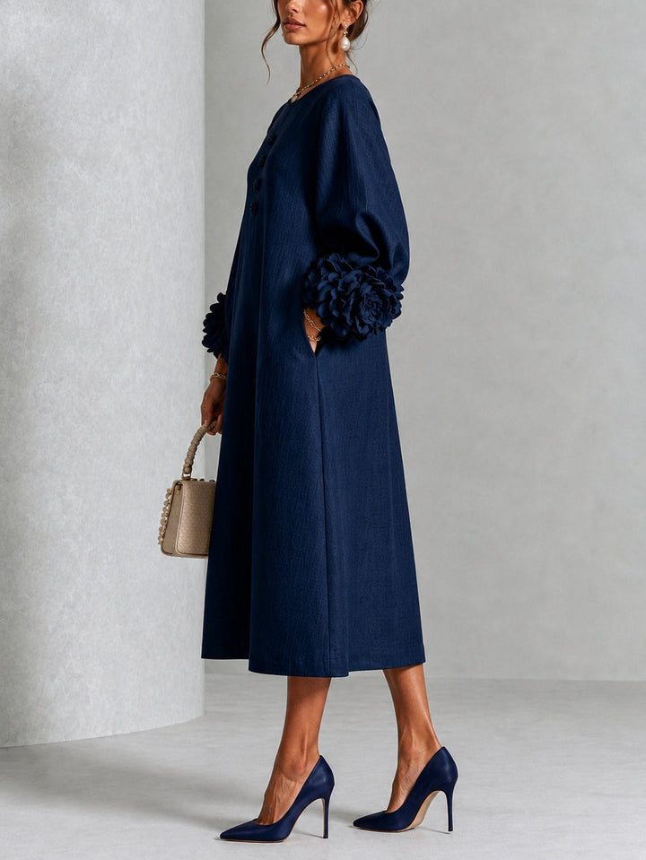 The Sybil Petal Midi Dress
