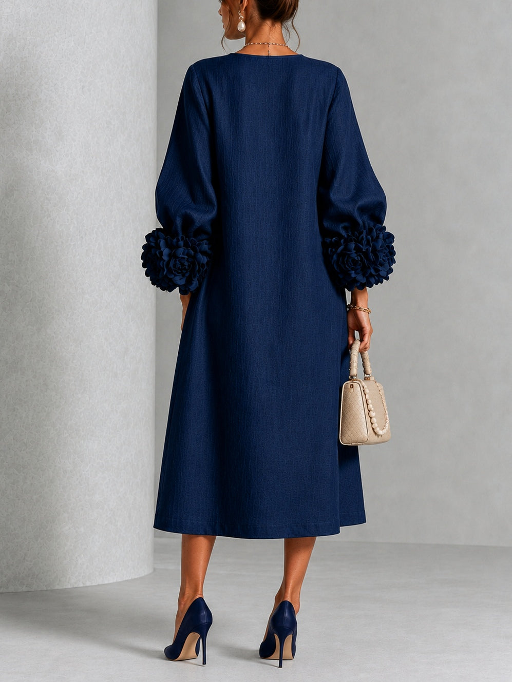 The Sybil Petal Midi Dress