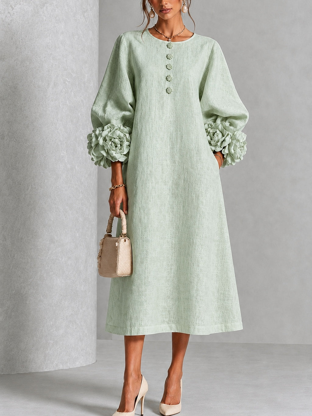 The Sybil Petal Midi Dress