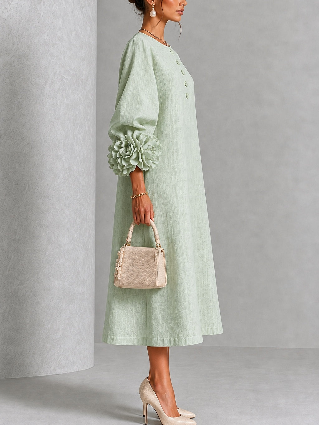 The Sybil Petal Midi Dress