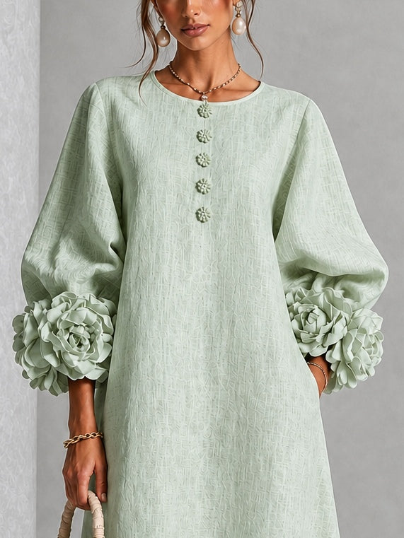 The Sybil Petal Midi Dress