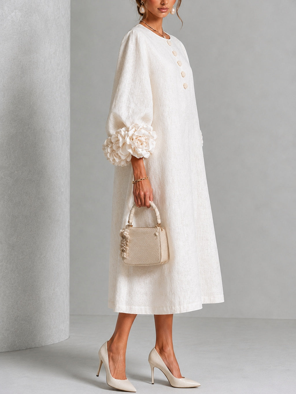 The Sybil Petal Midi Dress