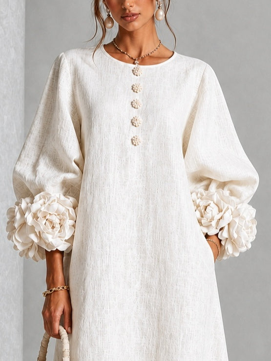 The Sybil Petal Midi Dress